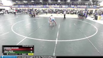 141 lbs 7th Place Match - Connor Krueger, St. Johns (MN) vs Troy Mock, Elmhurst University