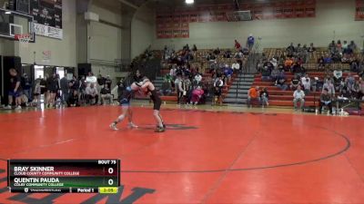 133 lbs Cons. Round 3 - Quentin Pauda, Colby Community College vs Bray Skinner, Cloud County Community College