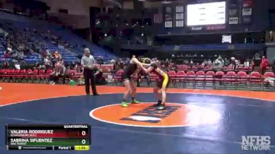 140 lbs Quarterfinal - Sabrina Sifuentez, Oak Forest vs Valeria Rodriguez, Schaumburg (H.S.)