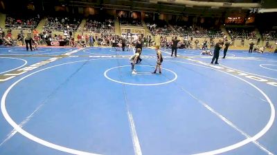 66 lbs Rr Rnd 3 - Wade O`Brien, Verdigris Youth Wrestling vs Kaisen Kelley, Pryor Tigers