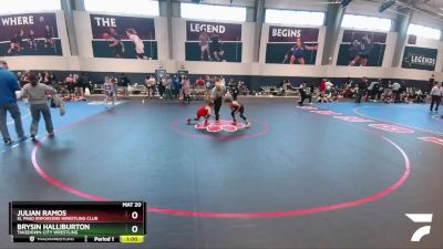 70 lbs Cons. Round 4 - Brysin Halliburton, Takedown-City Wrestling vs Julian Ramos, El Paso Enforcers Wrestling Club