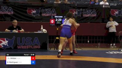 68 lbs Cons. Round 4 - Liv Wieber, The Factory Wrestling Club vs Destiny Rodriguez, Bearcat Wrestling Club