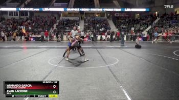 132 lbs Champ. Round 1 - Evan Lacrone, Iola vs Armando Garcia, Dodge City Academy