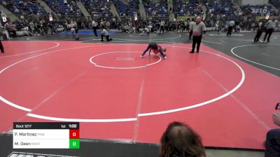 85 lbs Quarterfinal - Patrick Martinez, Pirates vs Mathieu Dean, Monte Vista Middle School