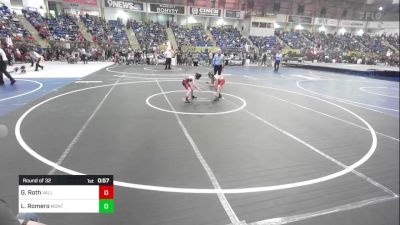 54 lbs Round Of 32 - Gunner Roth, Valley Bad Boys vs Landon Romero, Monte Vista Takedown Club