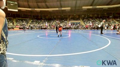 60 lbs Round Of 16 - Gunner Crossno, Roland Youth League Wrestling vs Harvey LaForest, Bridge Creek Youth Wrestling