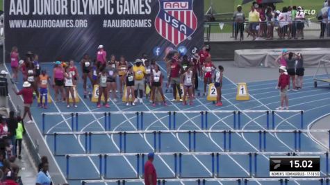 Youth Women's 100m Hurdles Championship, Semi-Finals 8 - Age 17-18