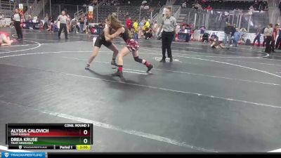 112 lbs Cons. Round 3 - Drea Kruse, Team Nebraska vs Alyssa Calovich, Team Kansas