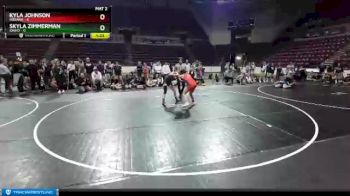 W-112 lbs Quarters & 1st Wb (16 Team) - Skyla Zimmerman, Idaho vs Kyla Johnson, Indiana