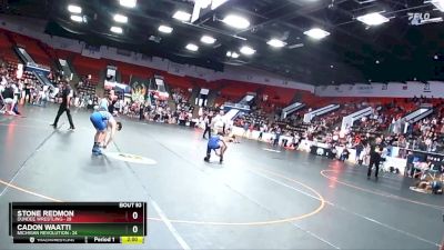 112 lbs Champ. Round 2 - Cadon Waatti, Michigan Revolution vs Stone Redmon, Dundee Wrestling