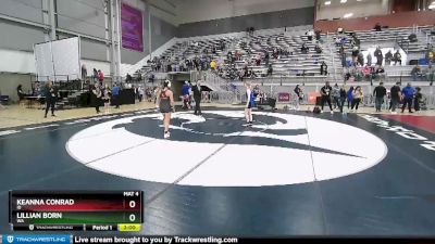 50 lbs Quarterfinal - Keanna Conrad, ID vs Lillian Born, WA