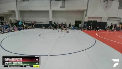 100 lbs Semifinal - Alexander Keyes, Texas Elite Wrestling Club vs Easton Oberbeck, West Texas Grapplers Wrestling Club