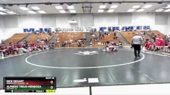 157 lbs Placement Matches (16 Team) - Nick Dehart, Fresno City College vs Alfredo Trejo-Mendoza, Sac City