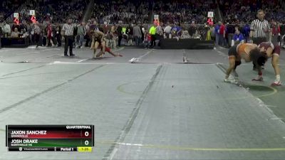D1-113 lbs Quarterfinal - Josh Drake, Northville HS vs Jaxon Sanchez, Grandville