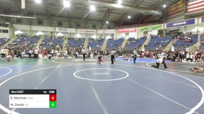 86 lbs Quarterfinal - Davien Martinez, Pomona Elite vs Micah Zavala, The Best Wrestler