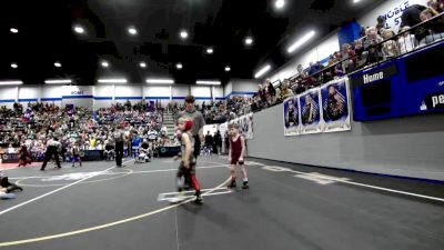 43 lbs Round Of 16 - Greyson Bode, Perry Wrestling Academy vs Boomer Clinkenbeard, Comanche Takedown Club