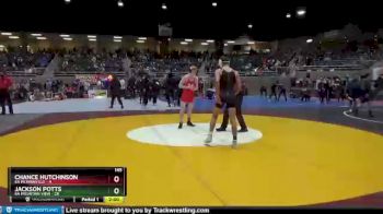 145 lbs Quarterfinals (8 Team) - Jackson Potts, 6A Mountain View vs Chance Hutchinson, 6A McMinnville