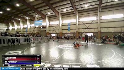 120 lbs Champ. Round 1 - Luke Stott, Utah vs Ty Petersen, Idaho