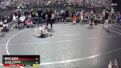 55 lbs Semis & 1st Wrestleback (8 Team) - Brody Owens, Kansas Copperhead vs Ryddik Johnson, Team Oregon