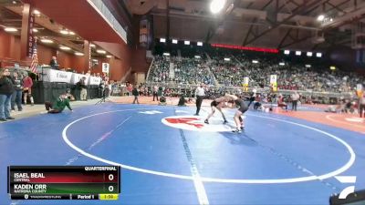 4A-113 lbs Quarterfinal - Isael Beal, Central vs Kaden Orr, Natrona County