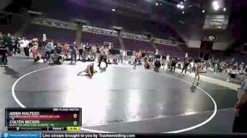 53 lbs Placement - Aiden Maltezo, Colorado Regulators Wrestling Club vs Colten Becker, Black Fox Wrestling Academy