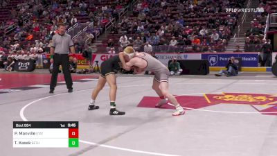 138 lbs Semifinal - Pierson Manville, State College vs Tyler Kasak, Beth Cath