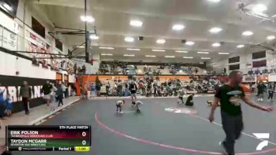 40 lbs 5th Place Match - Erik Polson, Thermopolis Wrestling Club vs Taydon McGarr, Riverton USA Wrestling