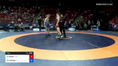 77 kg 3rd Place - Peyton Walsh, Marines vs Britton Holmes, Army (WCAP)