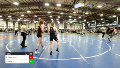 120 lbs Round Of 64 - Zachary Sherman, PA vs Jacob Nally, SC