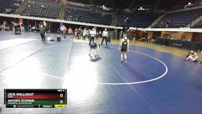 90 lbs 1st Place Match - Jack Wallukait, Iowa vs Hayden Schwab, Immortal Athletics WC