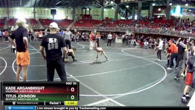 75 lbs Semifinal - Kade Arganbright, Valentine Wrestling Club vs Titus Johnson, Beatrice Wrestling Club