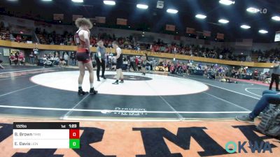 132 lbs Rr Rnd 2 - Braxton Brown, Timberwolves vs Elijah Davis, Lions Wrestling Academy