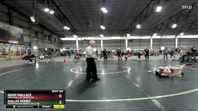 59 lbs Quarterfinal - Adam Wallace, Team Real Life Wrestling vs Dallas Gomez, Mountain Man Wrestling Club