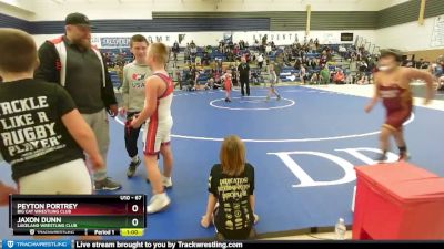 67 lbs Cons. Semi - Peyton Portrey, Big Cat Wrestling Club vs Jaxon Dunn, Lakeland Wrestling Club