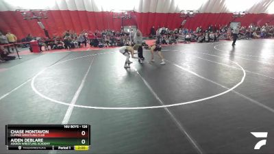 126 lbs Cons. Round 1 - Aiden DeBlare, Askren Wrestling Academy vs Chase Montavon, Clipper Wrestling Club