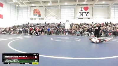 75 lbs Semifinal - Mason Martin, Malone Wrestling Club vs Rakhman Abdukarimov, Wolf Wrestling Club