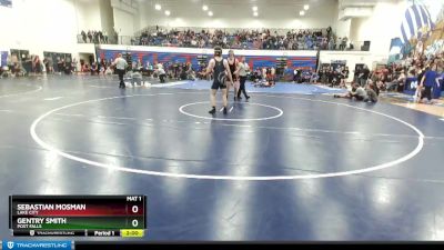 195 lbs Quarterfinal - Gentry Smith, Post Falls vs Sebastian Mosman, Lake City