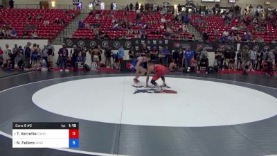 65 kg Cons 8 #2 - Thomas Verrette, Edmond North High School Wrestling vs Nolan Fellers, Sebolt Wrestling Academy