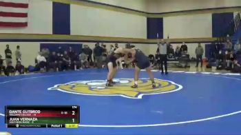 174 lbs Placement (16 Team) - Dante Gutbrod, Williams College vs Juan Vernaza, Southern Maine