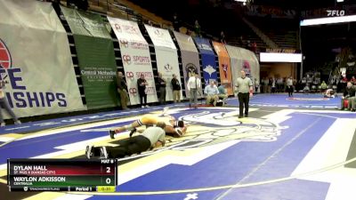 113 Class 1 lbs Cons. Round 3 - Dylan Hall, St. Pius X (Kansas City) vs Waylon Adkisson, Centralia