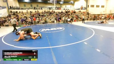 285 lbs Quarterfinal - Dillon Bailey, Wartburg vs Gunnar Garriques, University Of Chicago