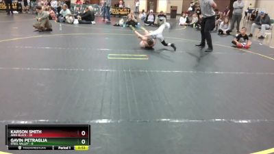 61 lbs Round 2 (8 Team) - Karson Smith, Ares Black vs Gavin Petraglia, Steel Valley