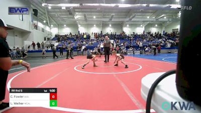 55 lbs Rr Rnd 5 - Carson Fowler, Ada Youth Wrestling vs Logan Weiher, Mcalester Youth Wrestling