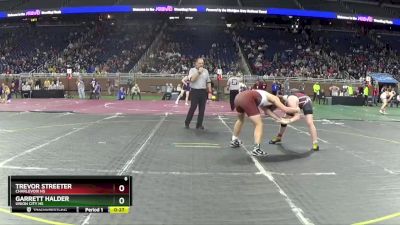 D4-215 lbs Cons. Round 3 - Garrett Halder, Union City HS vs Trevor Streeter, Charlevoix HS