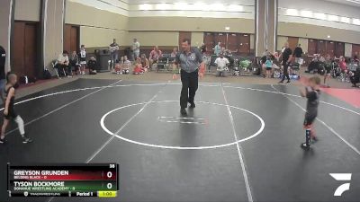 38 lbs Quarterfinals (8 Team) - Greyson Grunden, Belding Black vs Tyson Bockmore, Donahue Wrestling Academy