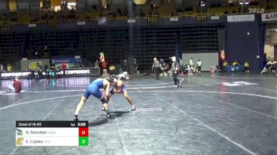 133 lbs Consi Of 16 #2 - Santino Sanchez, CSU-Bakersfield vs Ethan Lipsey, Chattanooga