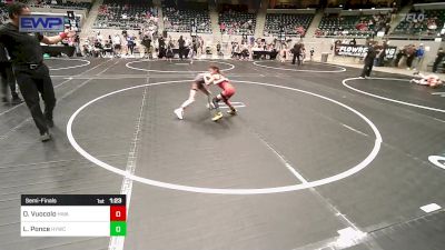 58 lbs Semifinal - Otto Vuocolo, HURRICANE WRESTLING ACADEMY vs Logan Ponce, Hilldale Youth Wrestling Club