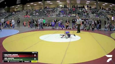 53 lbs Quarterfinal - Ike Mason, Pleasant Hill Wrestling Club vs Dalton Likens, Umpqua Wrestling Club