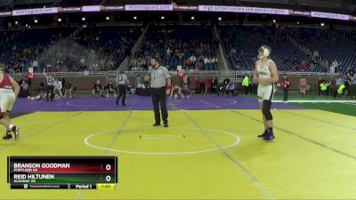 D3-190 lbs Cons. Round 3 - Reid Hiltunen, Algonac HS vs Branson Goodman, Portland HS