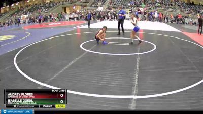 85 lbs Semifinal - Isabelle Goedl, Steelclaw Wrestling Club vs Audrey Flores, Warriors Of Christ (WOC)